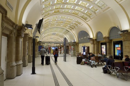 France, Moselle, Metz, Imperial district, railway station, built between 1905 and 1908 by the Berliner architect Jurgen Kruger