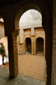 Spain, Andalusia, Granada, mosque baths (hammam) of the Alhambra, listed as World Heritage by UNESCO