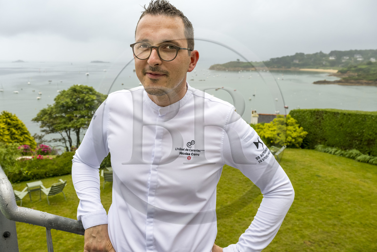 France, Finistère (29), Baie de Morlaix, Carantec, restaurant du chef Nicolas Carro étoilé Michelin à l’Hôtel de Carantec