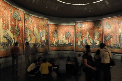 France, Paris (75), musée du Moyen-Age, ancien hôtel de Cluny, La Dame à la licorne est une série de six tapisseries datant de la fin du 15ème siècle