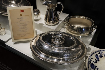 United Kingdom, Northern Ireland, Cultra near Belfast, Ulster Folk and Transport Museum, artifacts from the Titanic wreck, object from the Titanic sister ships of the White Star Company