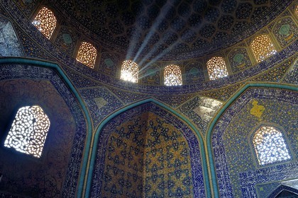 Iran, province d'Ispahan, Ispahan, mosquée du Cheikh Lotfallah (Lotfollah) datant du début du XVIIe siècle