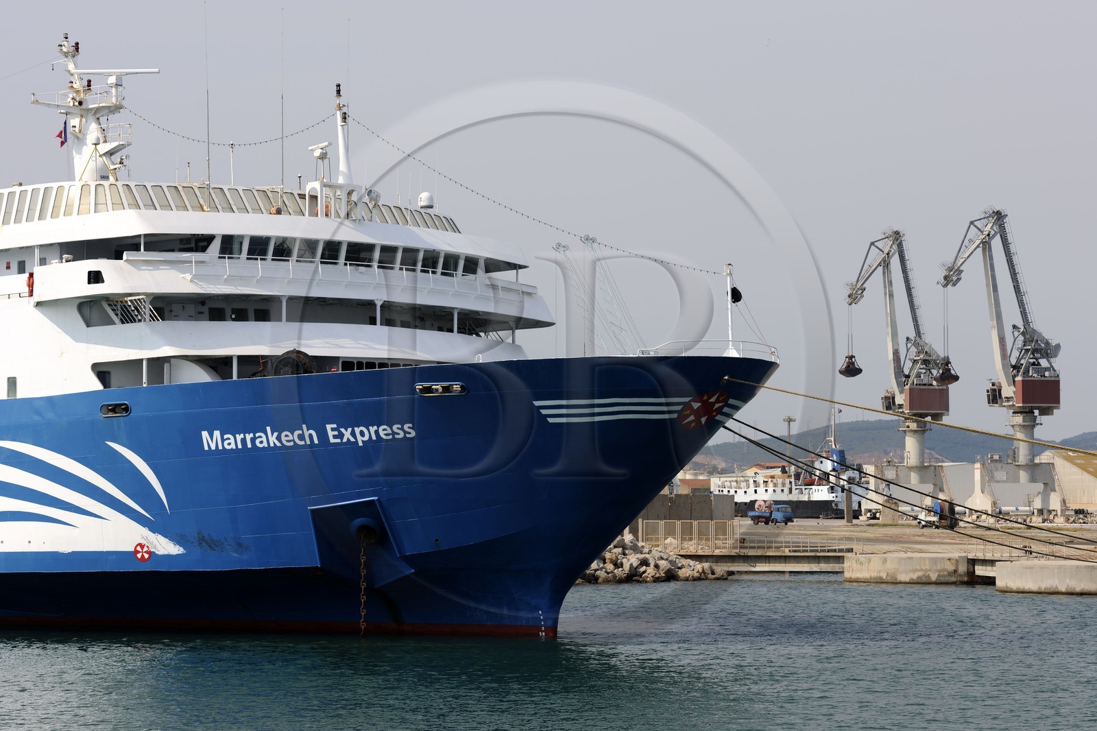France, Hérault (34), Sète, le Nouveau Bassin du port industriel et commercial