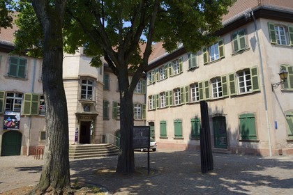 France, Haut Rhin, Mulhouse, cour des chenes Rue des Franciscains