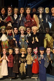 France, Rhone, Lyon, Guignol de Lyon, théâtre des marionnettes characters