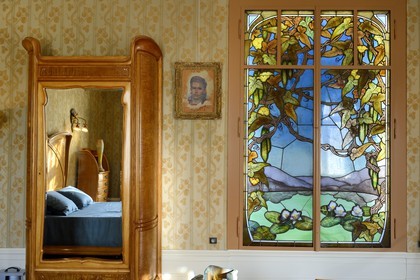France, Meurthe-et-Moselle (54), Nancy, musée de l'Ecole de Nancy, chambre à coucher par Louis Majorelle