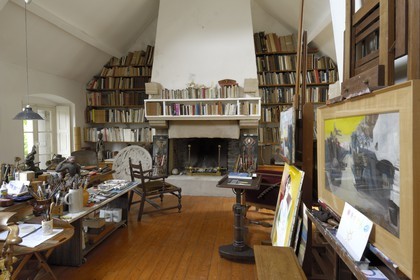 France, Manche (50), Cap de la Hague, Omonville-la-Petite, maison du décorateur de cinéma et artiste Alexandre Trauner