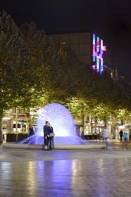 France, Marne, Reims, fountain on the Place Drouet d'Erlon