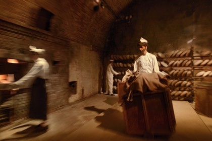 France, Meuse (55), Verdun, la Citadelle Souterraine, poste de commandement souterrain durant la première guerre mondiale où vivaient plus de dix mille hommes