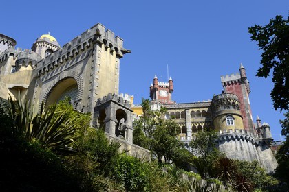 Portugal, région de Lisbonne, Sintra, le Palais national de Pena (Palacio Nacional da Pena), classé Patrimoine Mondial de l'UNESCO