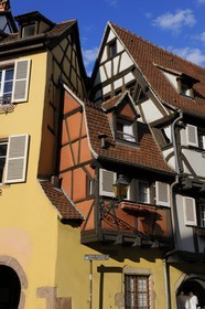 France, Haut-Rhin (68), Colmar, maison dite la petite mouche ou le petit moustique (12m2) rue des Marchands