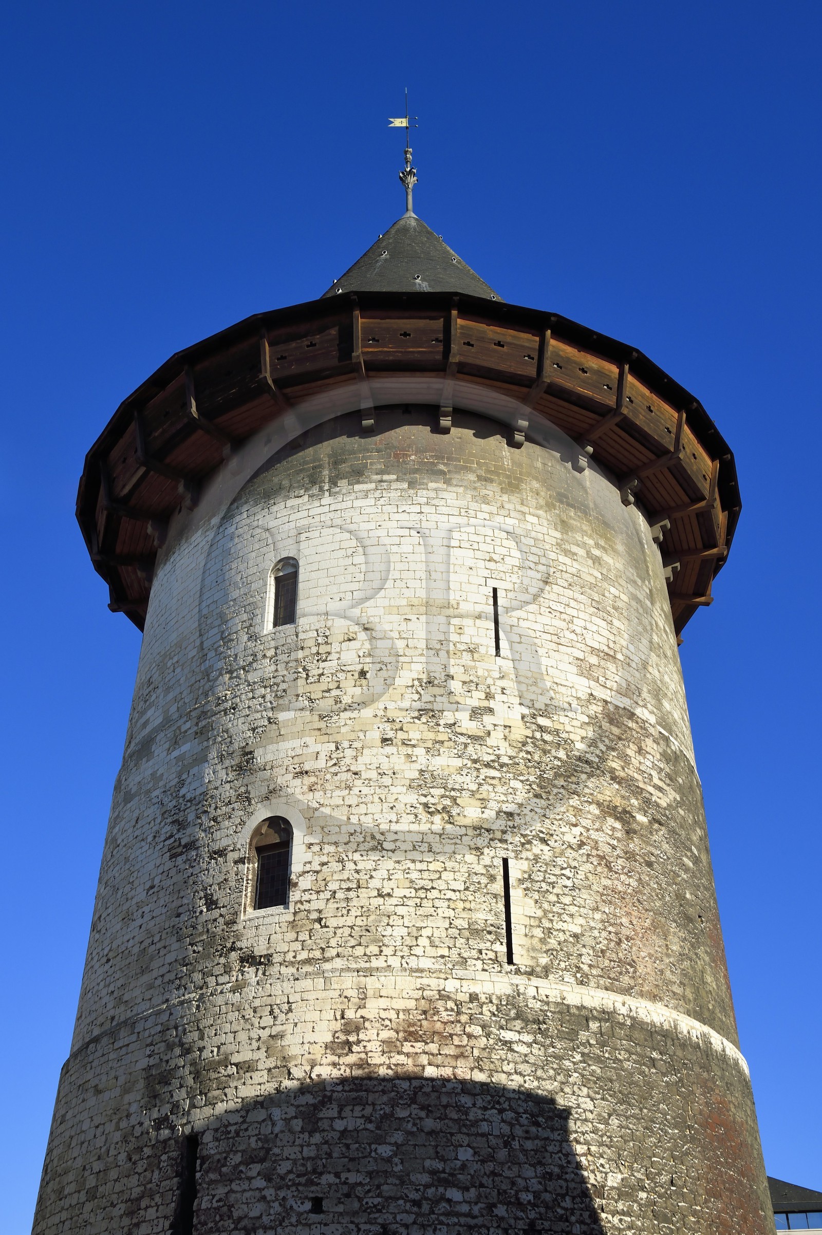 France, Seine-Maritime (76), Rouen, la tour Jeanne-d'Arc ou Grosse Tour était la tour maîtresse du château de Rouen construit par Philippe Auguste à partir de 1204, seul vestige du château