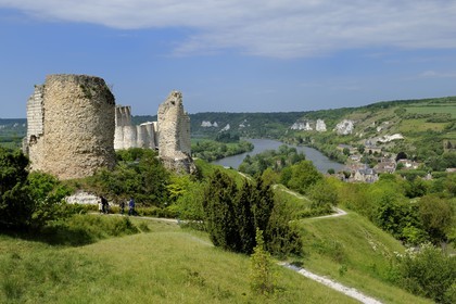 France, Eure (27), Les Andelys, Château-Gaillard, forteresse du XIIe siècle construite par Richard Coeur de Lion