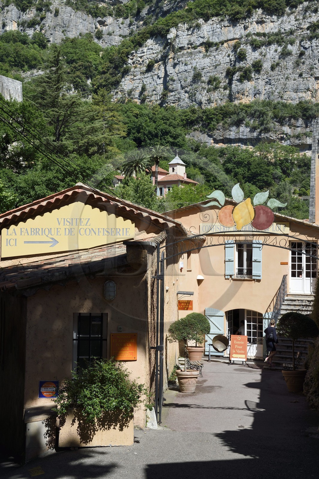 France, Alpes-Maritimes (06), Pont du Loup à Tourrettes-sur-Loup, Confiserie Florian