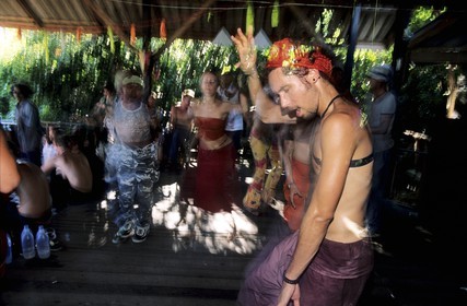 Thaïlande, Archipel îles Samui, Full Moon Party sur l' île de Koh Pha-Ngan, l' After-After au Backyard