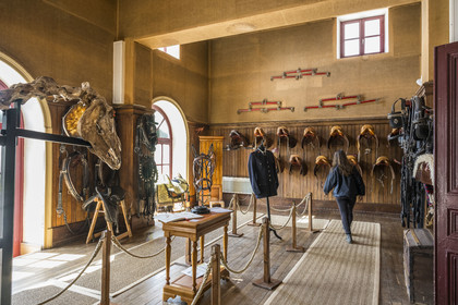 France, Vendée (85), La Roche-sur-Yon, sellerie d'honneur du Haras de la Vendée ancien haras national conçu par Joseph Mallet (1846)