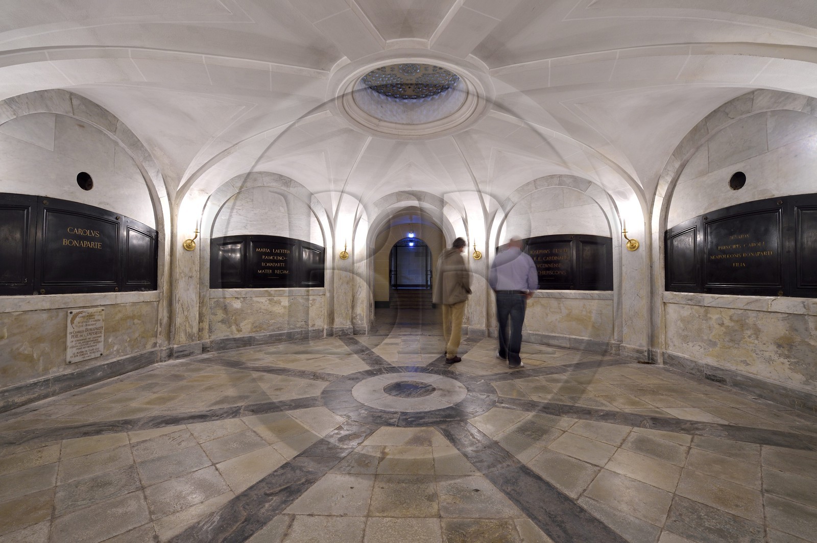 France, Corse-du-Sud (2A), Ajaccio, Palais Fesch, crypte de la chapelle impériale construite sous Napoléon III