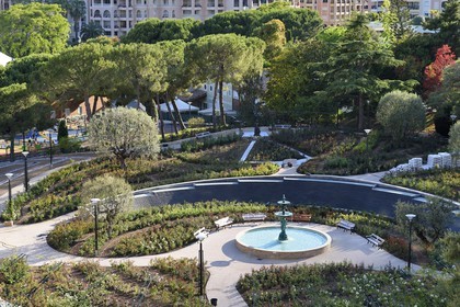 Principauté de Monaco, Fontvieille, la roseraie Princesse Grace