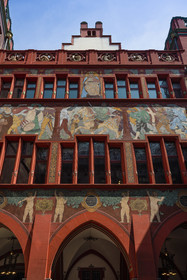 Switzerland, Basel, Marktplatz, City hall (Rathaus)