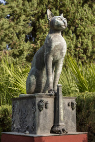 France, Alpes-Maritimes, Menton, Domaine des Colombieres, work of contemporary Czech sculptor Ivan Theimer