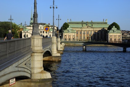Suède, Stockholm, île de Gamla Stan (vieille ville), Maison de la noblesse (Riddarhuset)