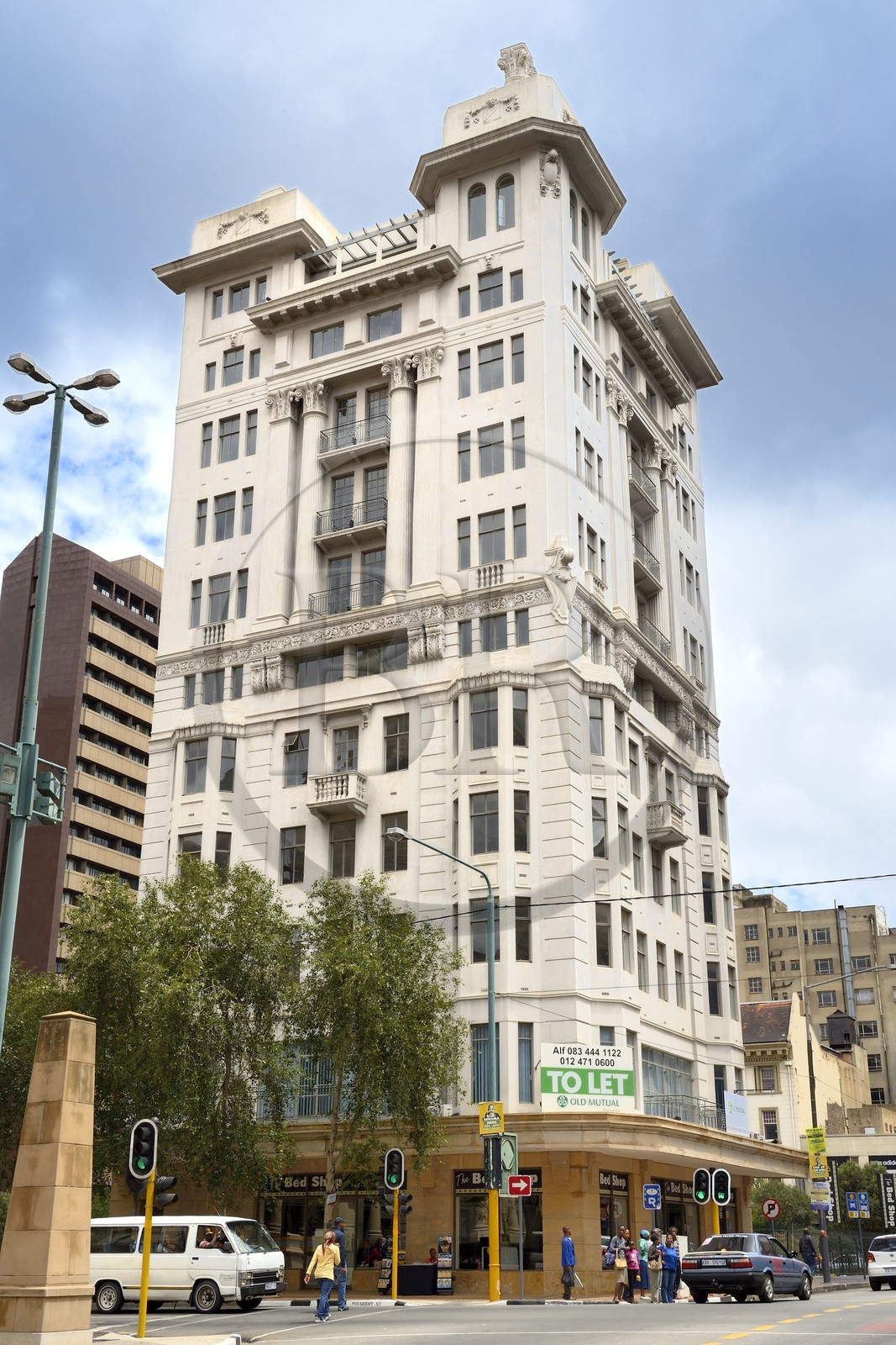 Afrique du Sud, province de Gauteng, Johannesburg, CBD (Central Business District), le Barbican building (1930) à l'angle de Rissik et de President Streets Afrique du Sud, province de Gauteng, Johannesburg, CBD (Central Business District), le Barbican building (1930) à l'angle de Rissik et de President Streets