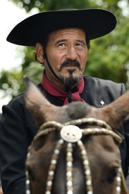 Argentine, province de Buenos Aires, San Antonio de Areco, gaucho à la fête du Jour de la Tradition (Dia de la Tradicion)