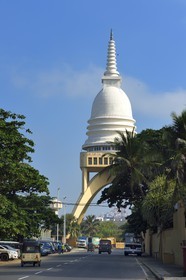 Sri Lanka, province de l'ouest, district de Colombo, Colombo Fort, le temple bouddhiste Sambodhi Chaithya