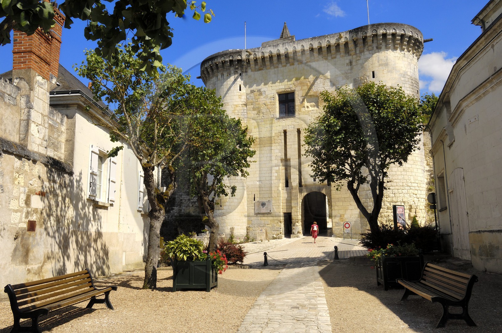 France, Indre-et-Loire (37), Loches, la Porte Royale du chateau