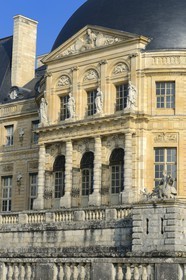France, Seine et Marne, Maincy, Chateau de Vaux le Vicomte, southern facade of the castle