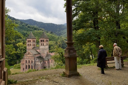 France, Haut-Rhin (68), Murbach, l'église abbatiale