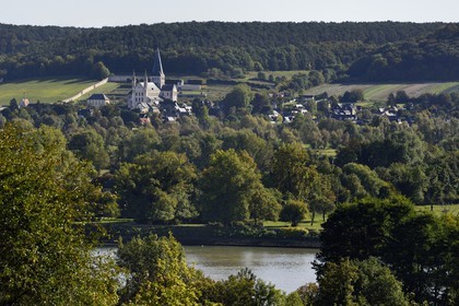 France, Seine-Maritime (76), Saint-Martin-de-Boscherville, Abbaye Saint-Georges de Boscherville du XIIe siècle