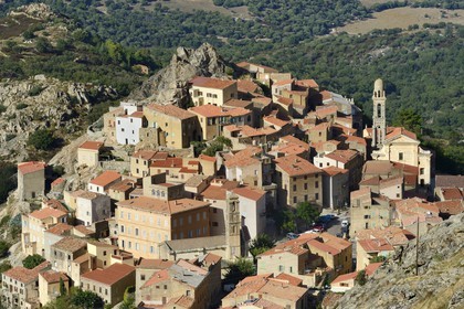 France, Haute Corse, Balagne, perched village of Speloncato