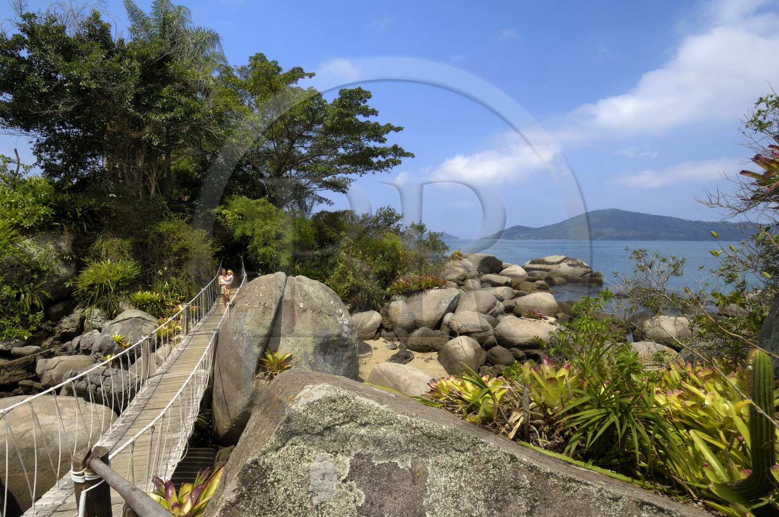 Brésil,  Etat de Rio de Janeiro, Baie de Paraty, ile de Catimbau