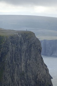 Norvège, Laponie, région du Finnmark, le Cap Nord (vue aérienne)