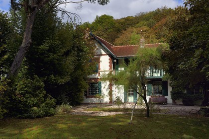 France, Seine-Maritime (76), Pays de Caux, Côte d'Albâtre, Etretat, la maison de Guy de Maupassant appelée La Guillette
