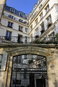 France, Paris (75), île Saint Louis, l'hôtel particulier Marigny quai d'Anjou