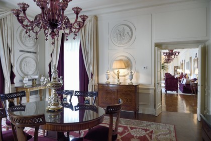 Italie, Toscane, Florence, centre historique classé Patrimoine Mondial de l'UNESCO, Palazzo Della Gherardesca, palace 5 étoiles Four Seasons Hotel Firenze, la suite présidentielle