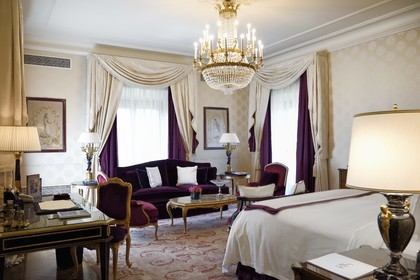 Italie, Toscane, Florence, centre historique classé Patrimoine Mondial de l'UNESCO, Palazzo Della Gherardesca, palace 5 étoiles Four Seasons Hotel Firenze, la suite présidentielle