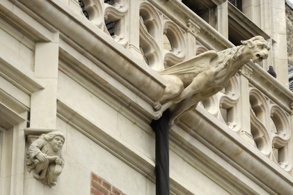 France, Loir et Cher (41), Blois, hôtel d'Alluye rue Saint-Honoré, façade gothico-Renaissance