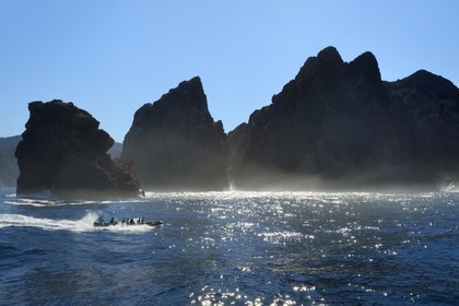 France, Corse-du-Sud (2A), Golfe de Porto, classé Patrimoine Mondial de l'UNESCO, Réserve naturelle de Scandola