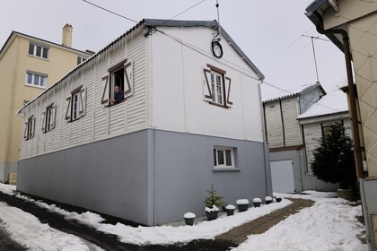 France, Manche, Cotentin, Saint Lo, unique exemple left of temporary barracks set up after the bombings of 1944, Zakari Kostov