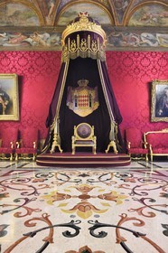 Principauté de Monaco, Monaco, le Rocher, le palais princier, Salle du Trone
