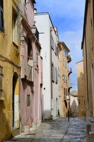 France, Haute-Corse (2B), Bastia, la Citadelle quartier de Terra-Nova, rue de l'Evéché