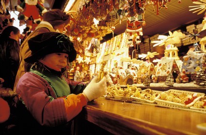 France, Bas Rhin, Christmas market in Strasbourg