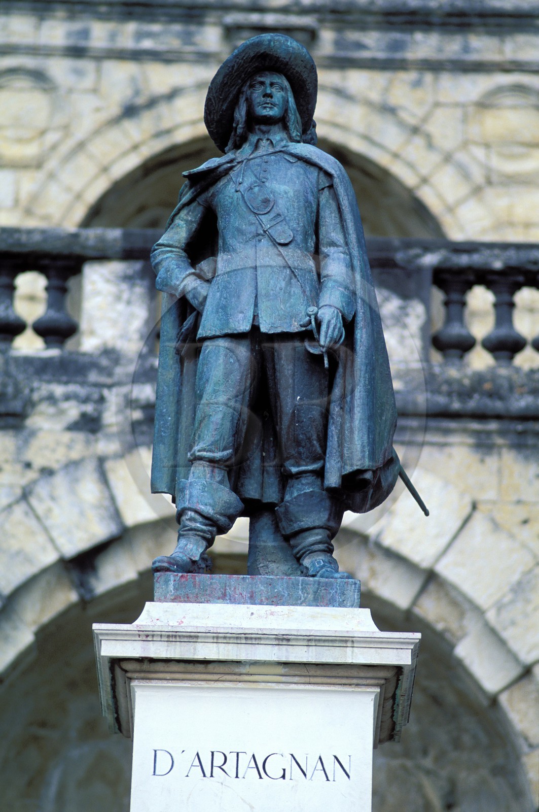 France, Gers (32), Auch, la statue de d' Artagnan