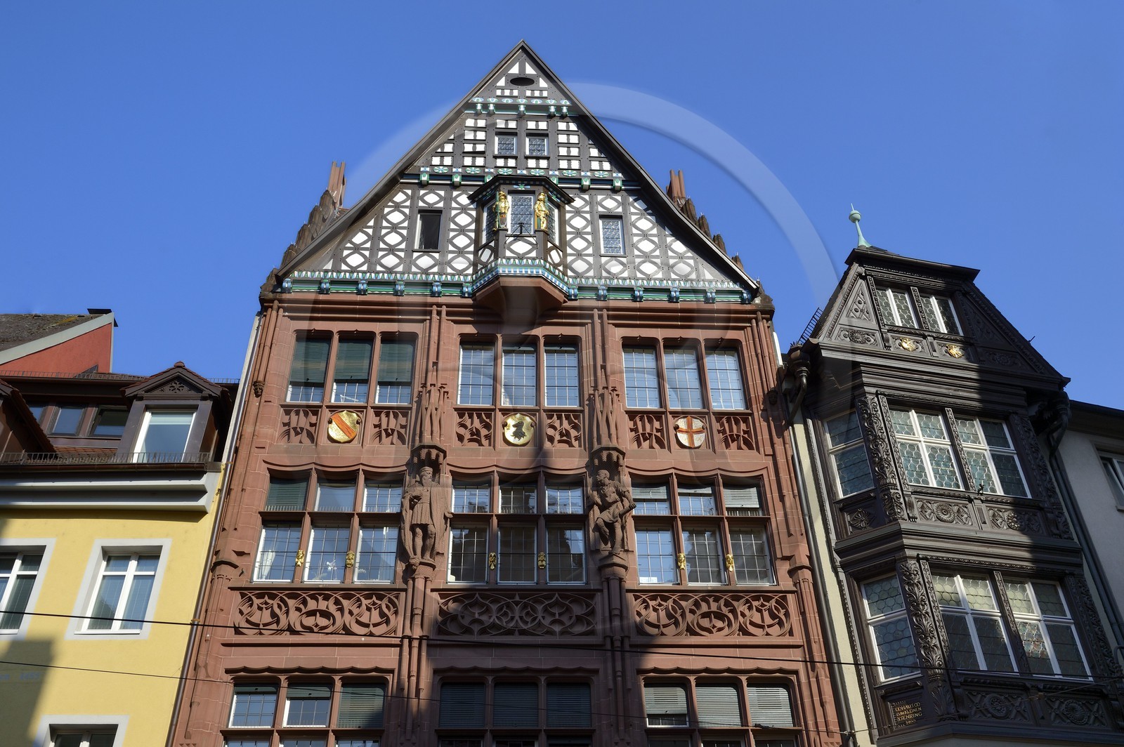 Allemagne, Bade-Wurtemberg, Fribourg en Brisgau, batiment neo-gothique au 229 Kaiser-Joseph Strasse