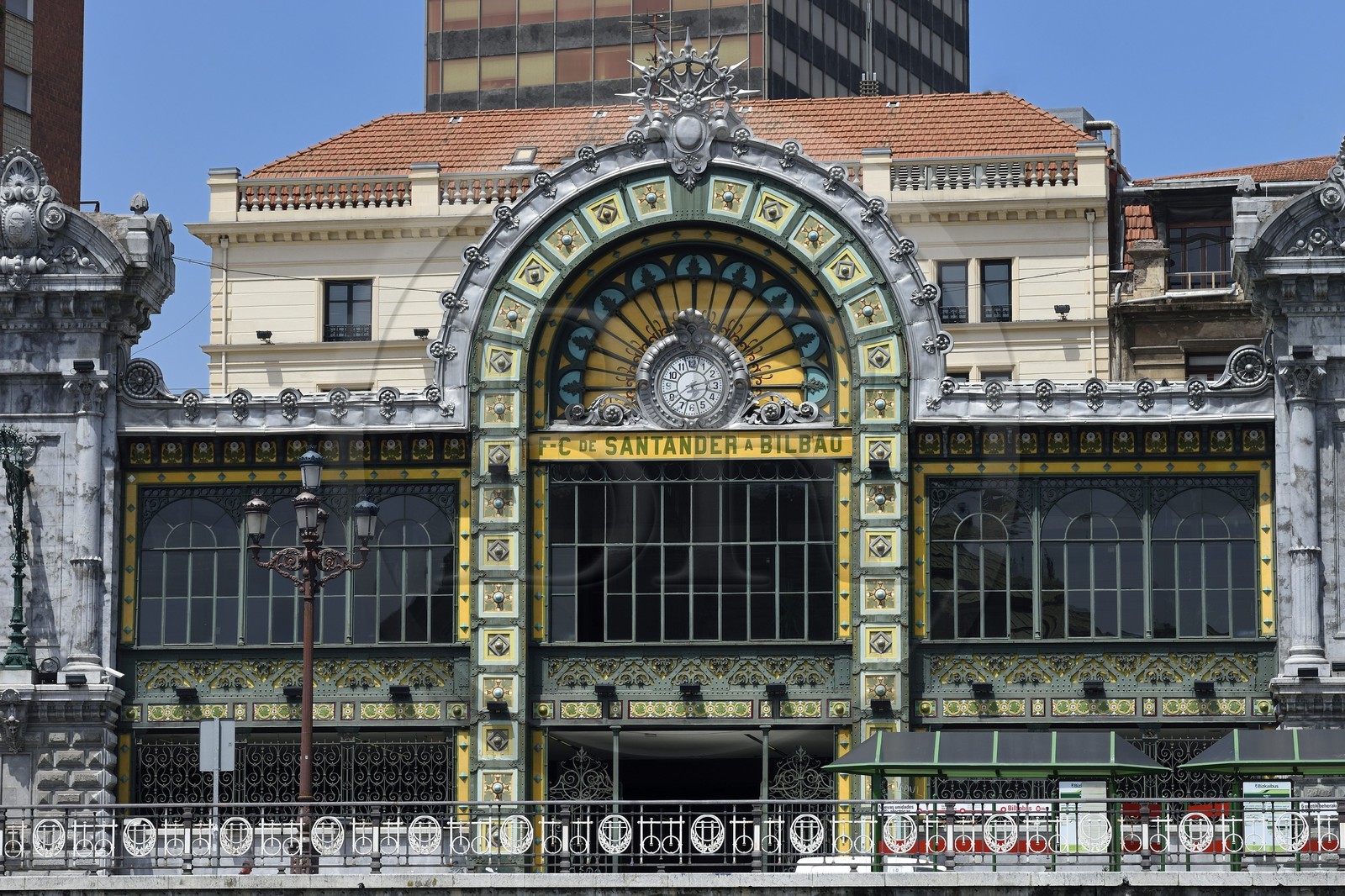 Espagne, Pays basque espagnol, Biscaye, Bilbao, gare de La Concordia, ancienne gare de Santander crée en 1902