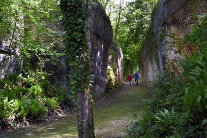 France, Charente-Maritime, Saintonge, Crazannes, La Pierre de Crazannes, the old quarries