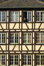 France, Bas Rhin (67), Strasbourg, quartier de la Petite France, maisons à colombage